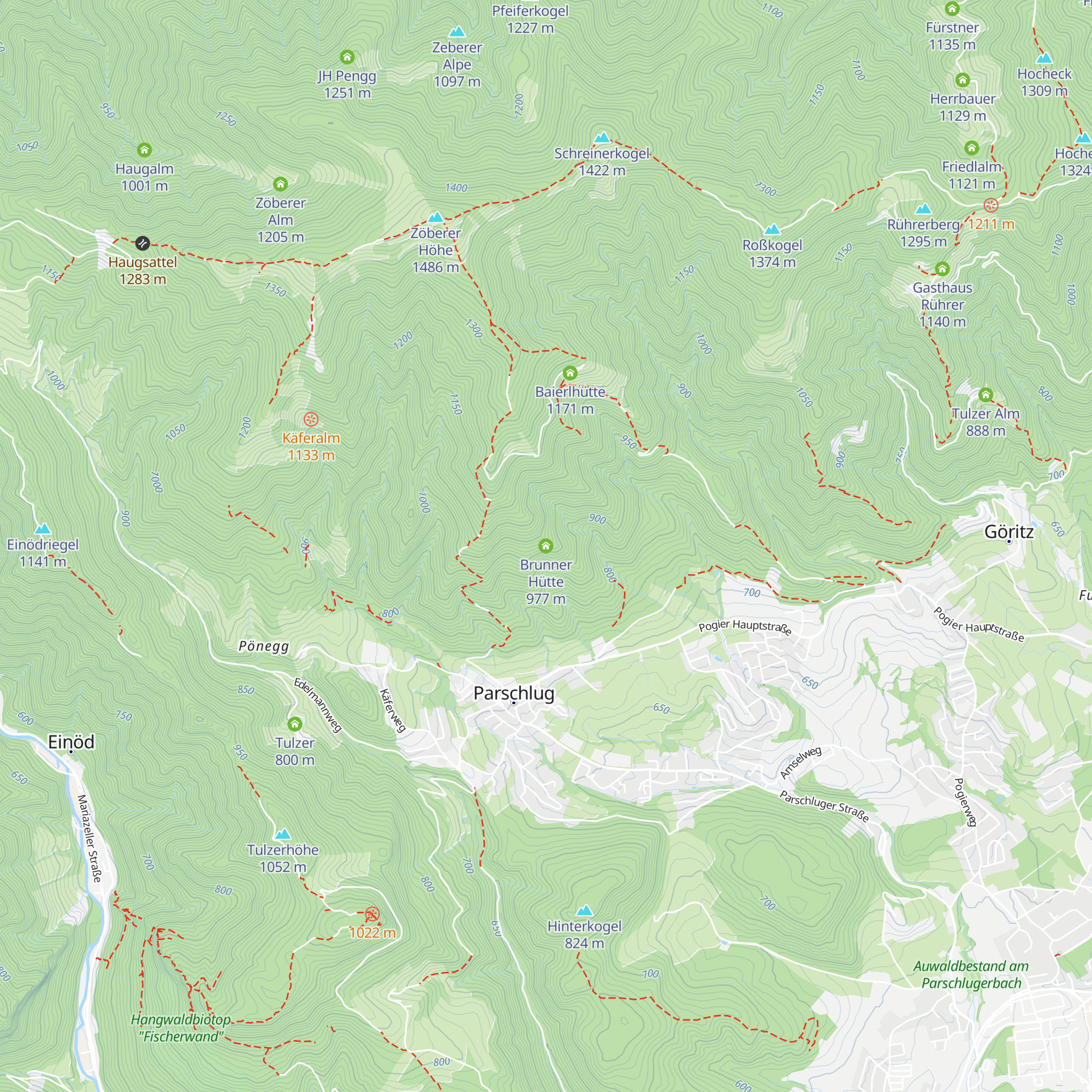 Brunner Hütte map