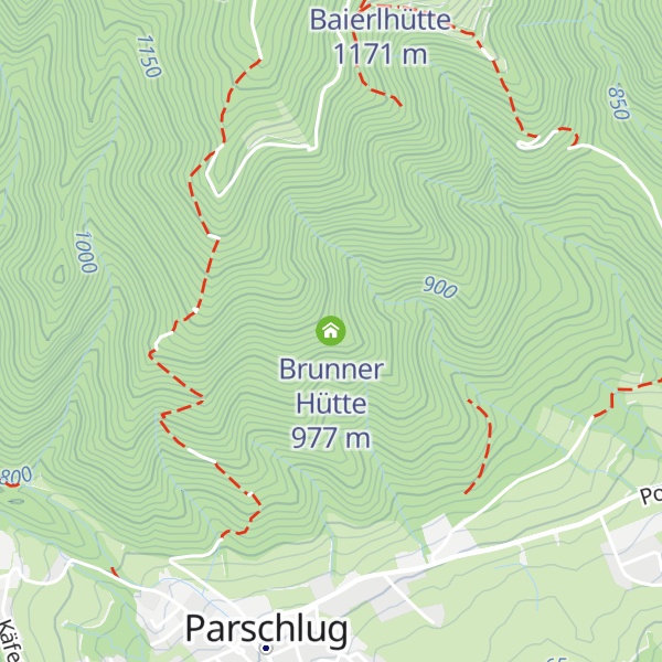 Map of Brunner Hütte
