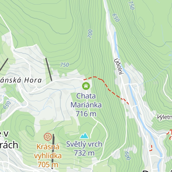 Map of Chata Mariánka