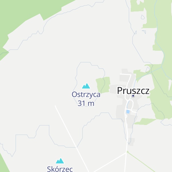 Map of Ostrzyca