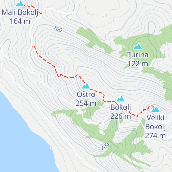 Map of Oštro
