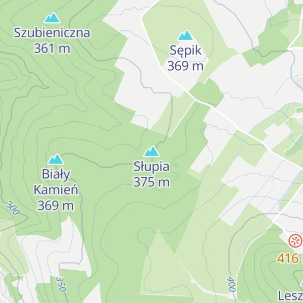 Map of Słupia