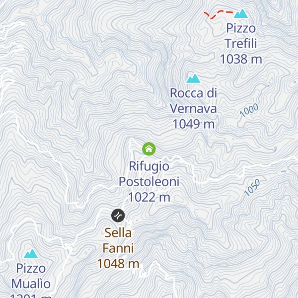 Map of Rifugio Postoleoni