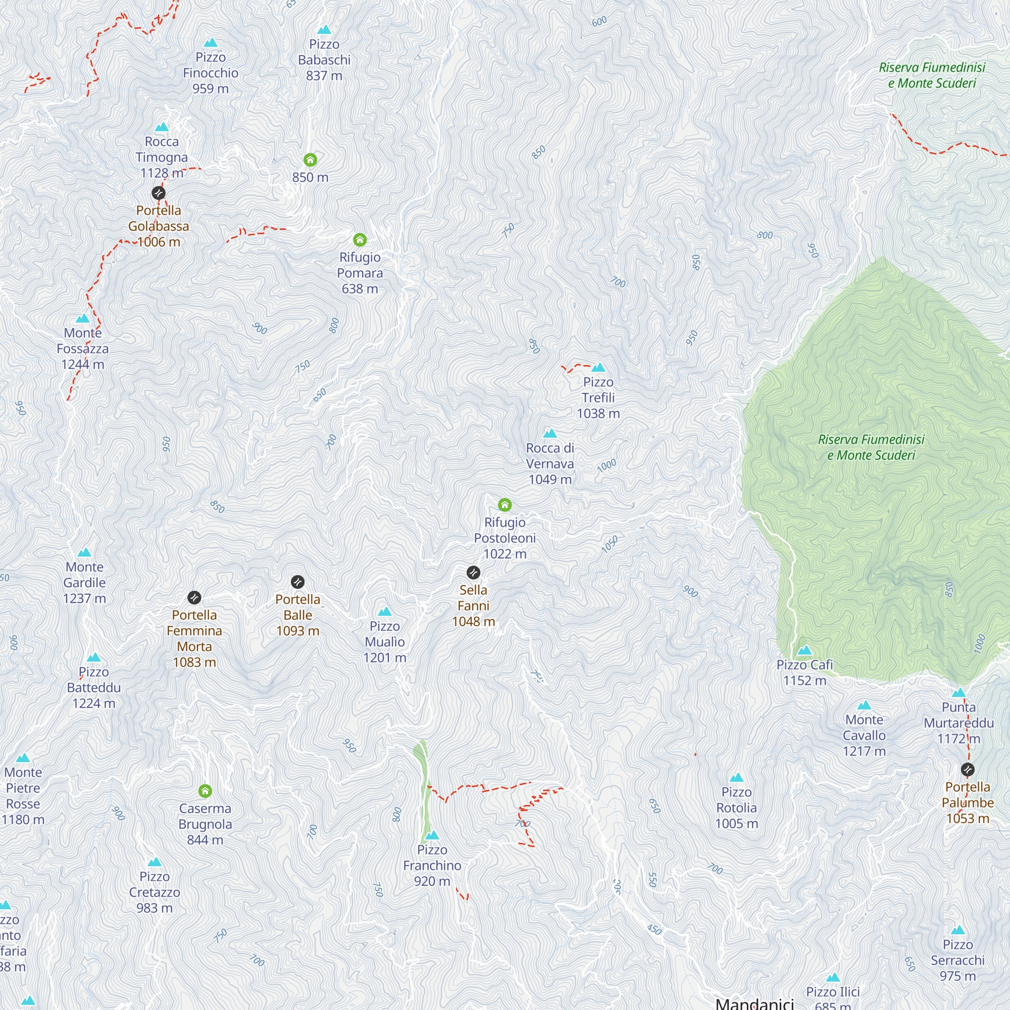 Rifugio Postoleoni map