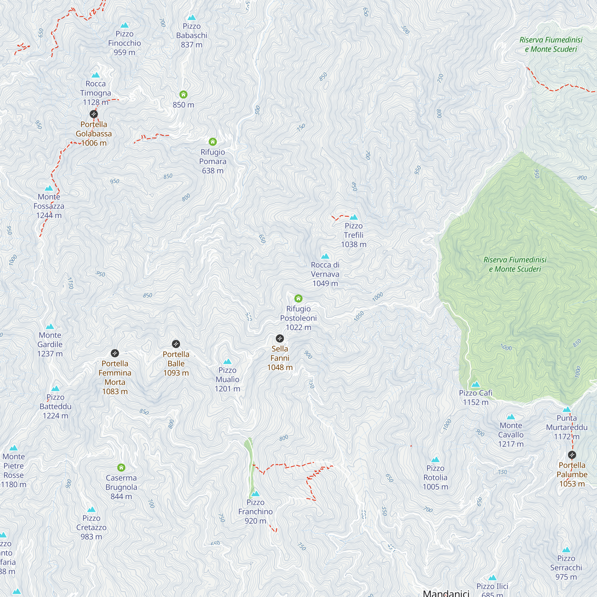 Rifugio Postoleoni map