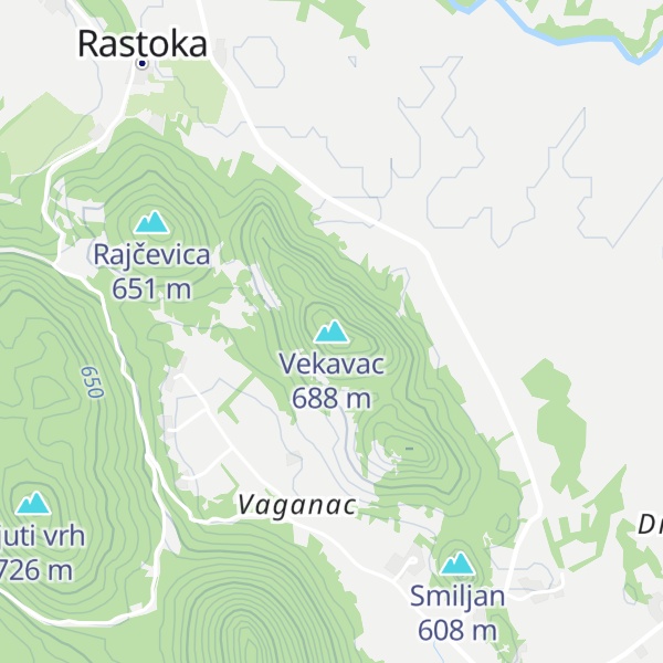 Map of Vekavac