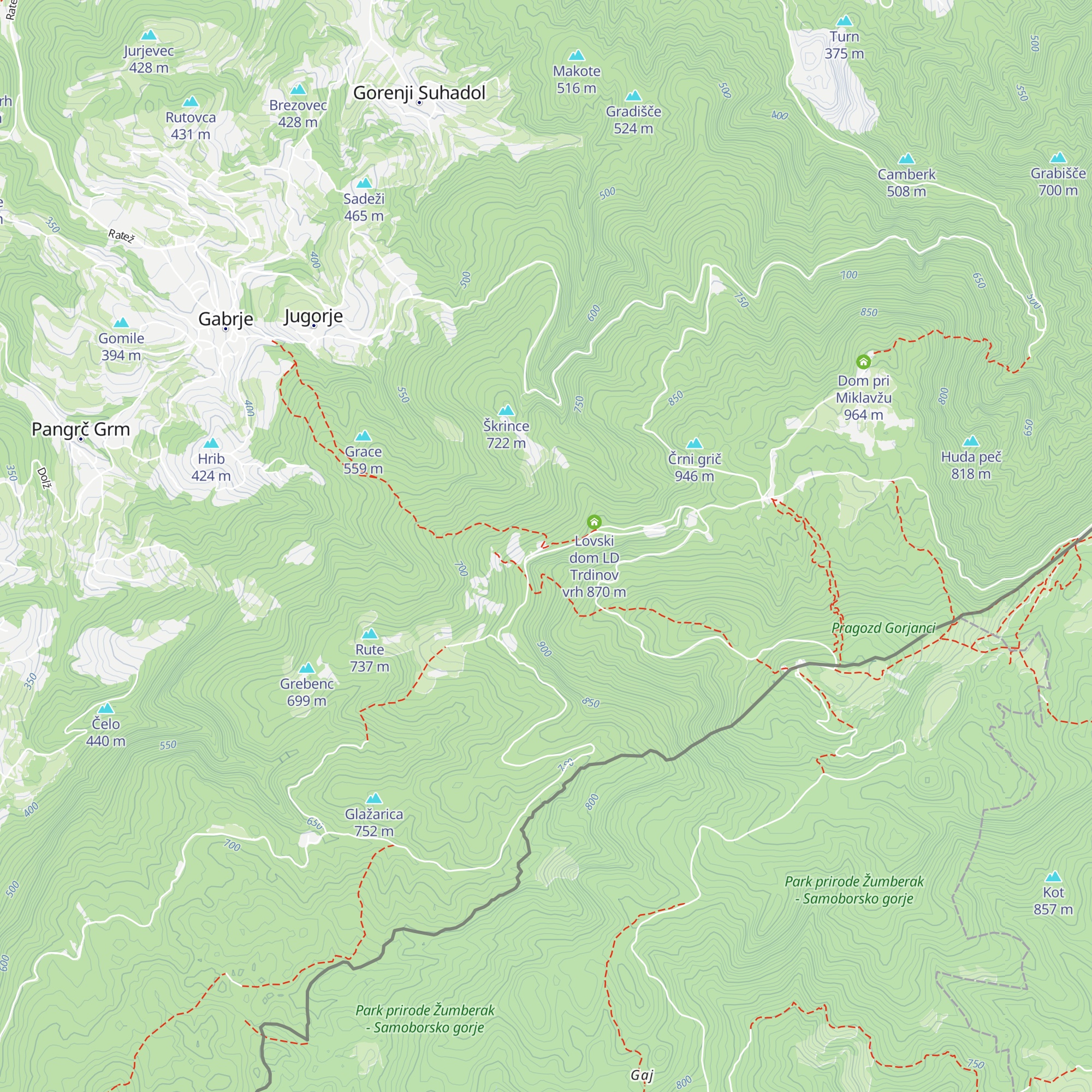 Planinski dom pri Gospodični map