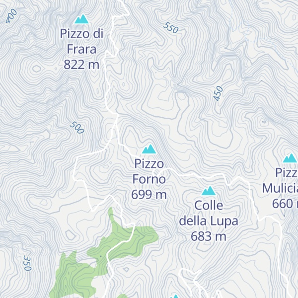 Map of Pizzo Forno