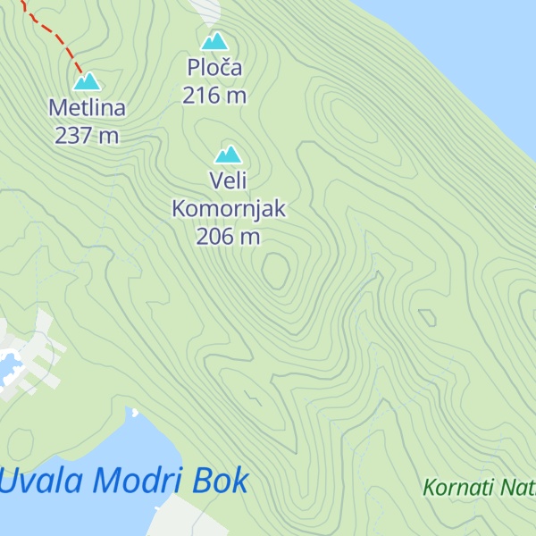 Map of Mali Komornjak