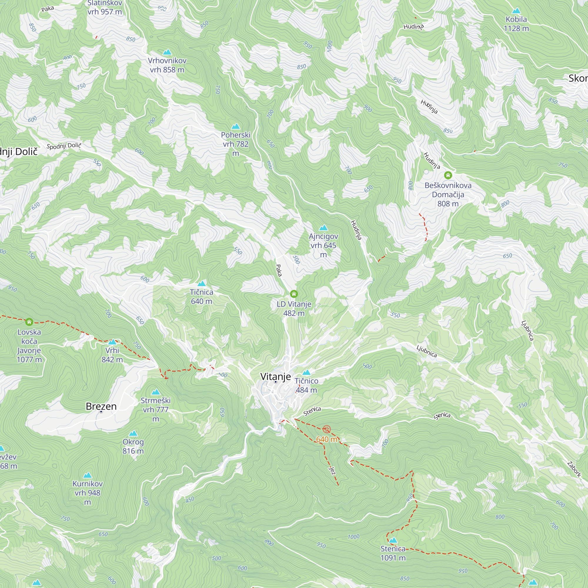 LD Vitanje map