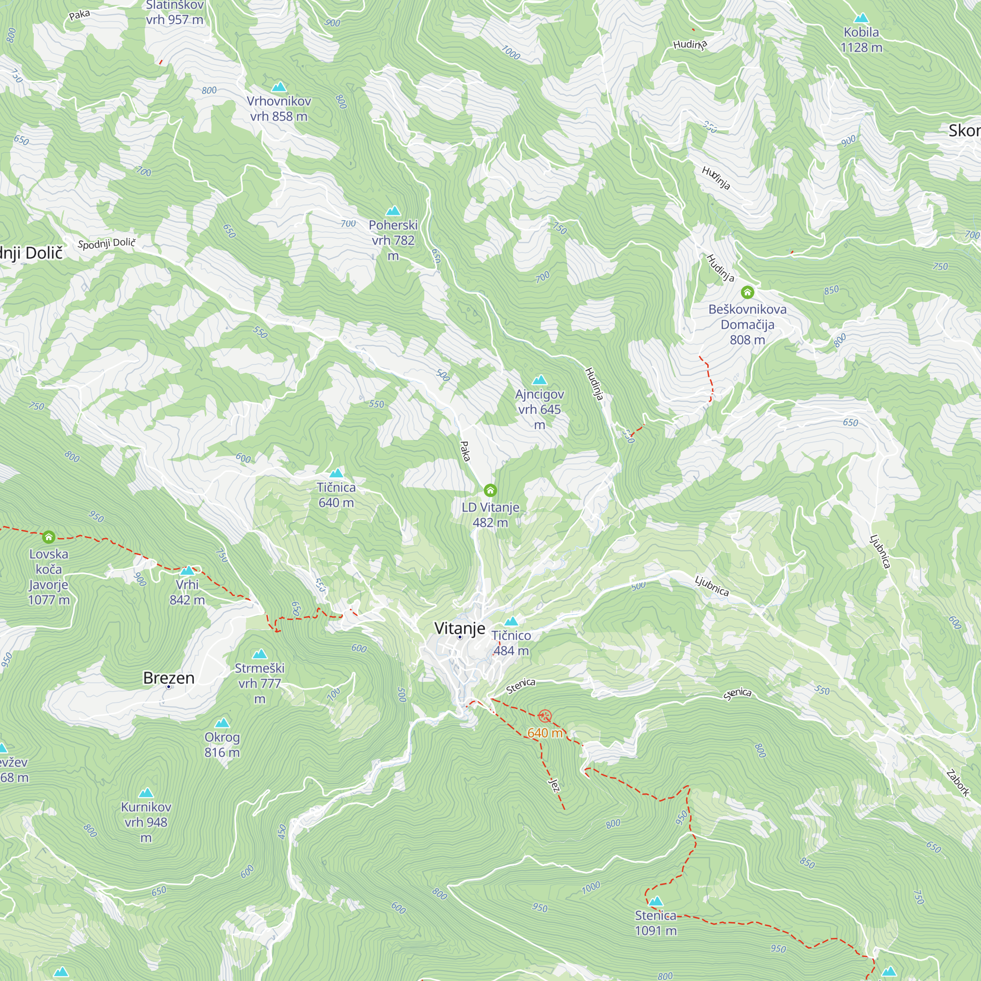 LD Vitanje map