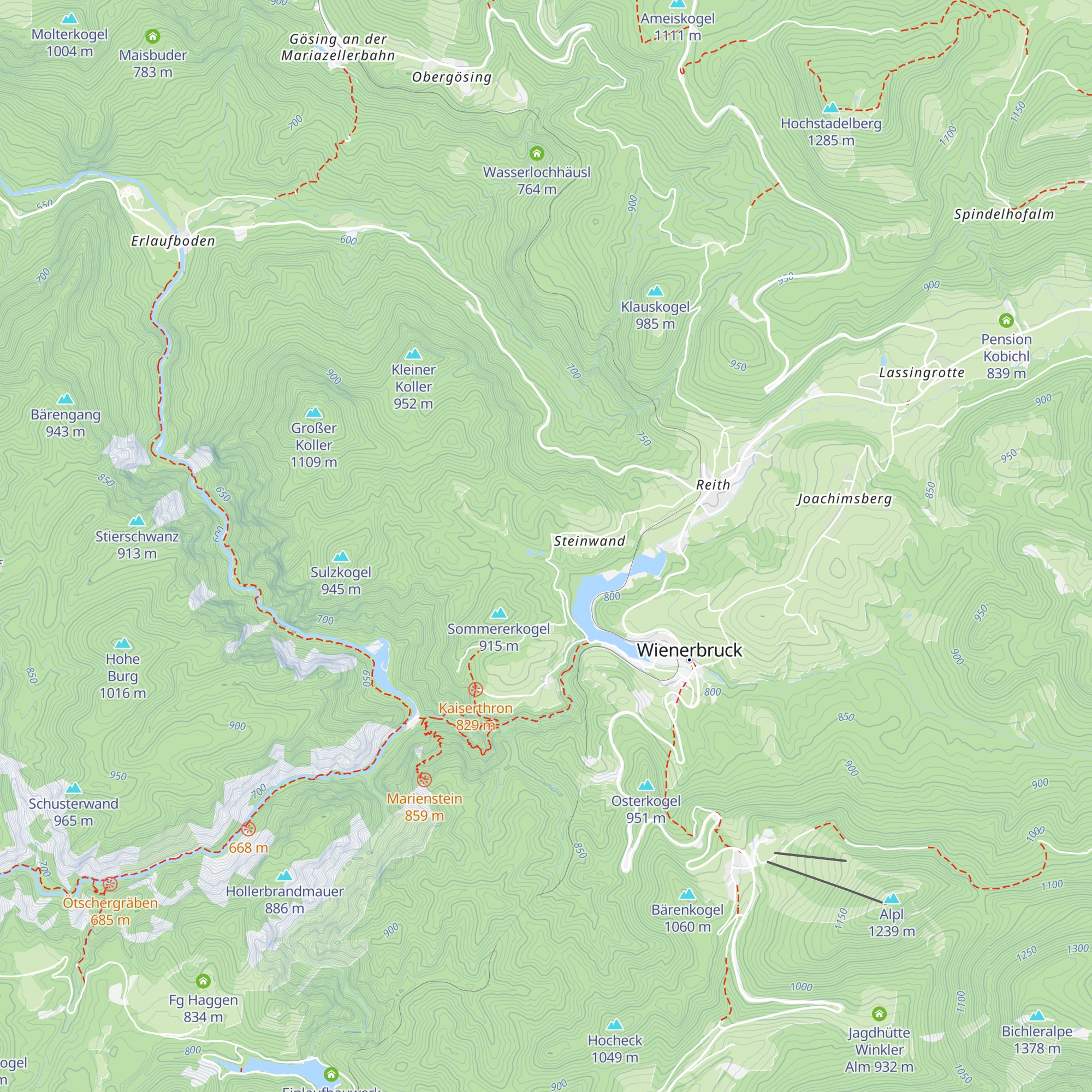 Am Baumgartl map