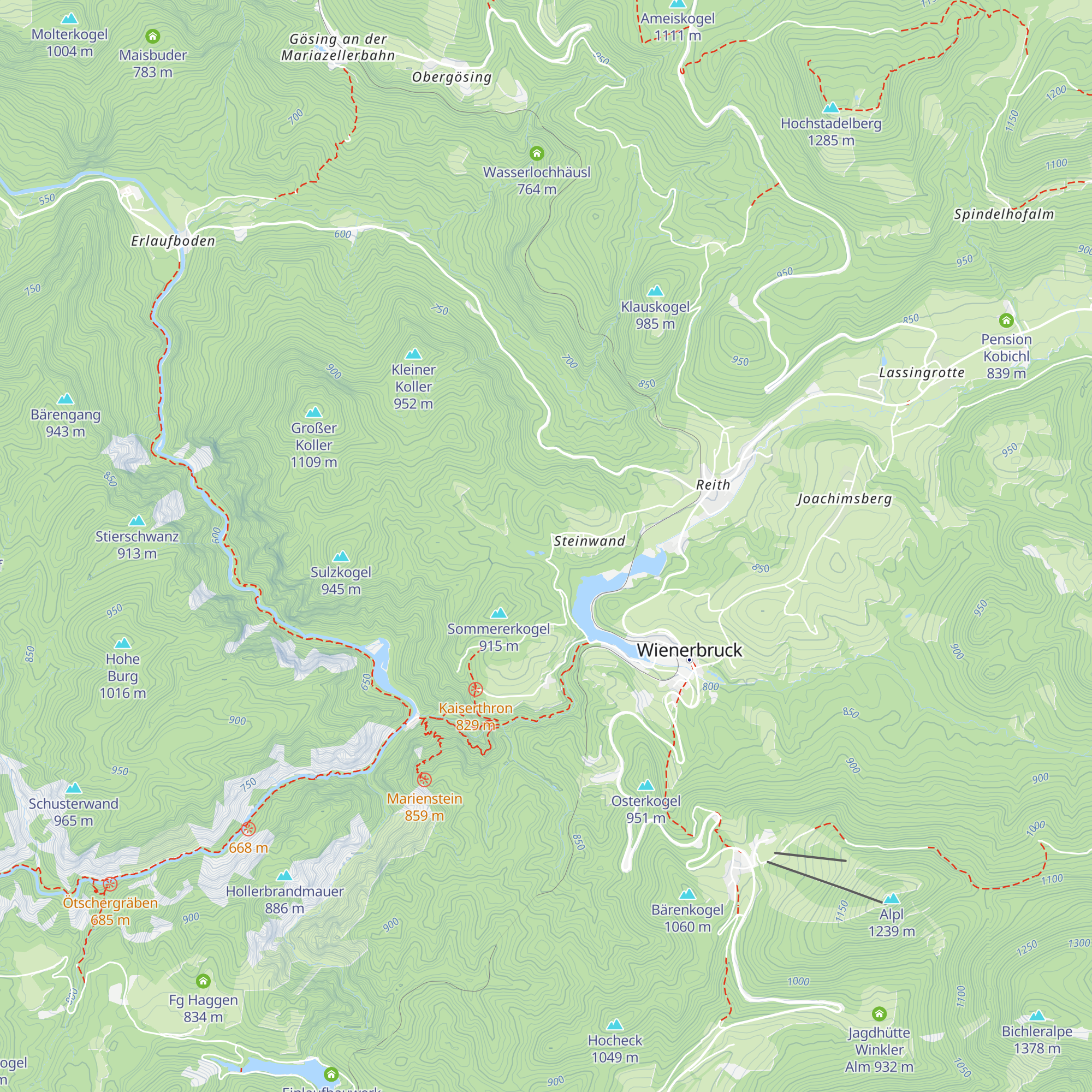 Am Baumgartl map