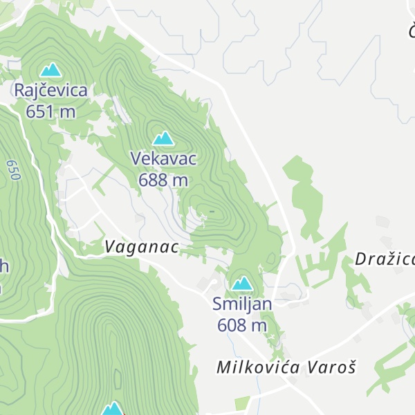 Map of Mali Vekavac