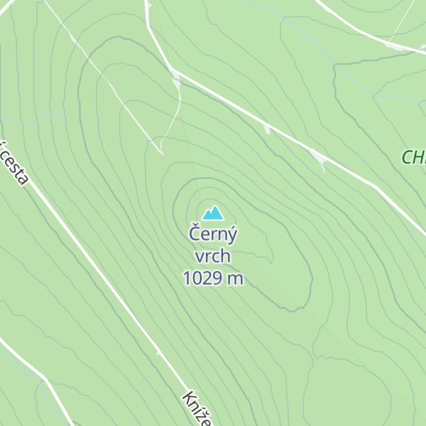 Map of Černý vrch