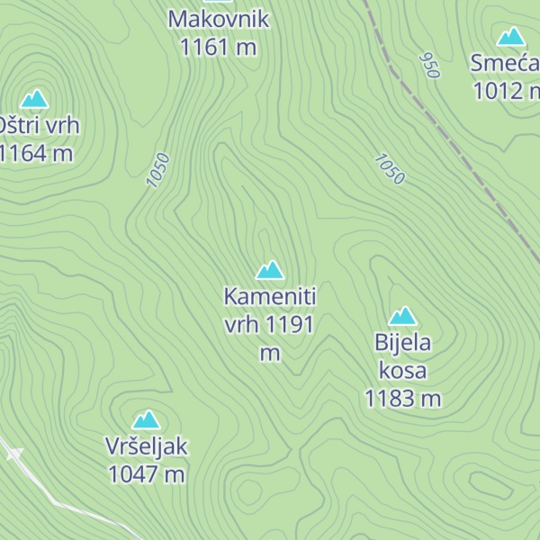 Map of Kameniti vrh