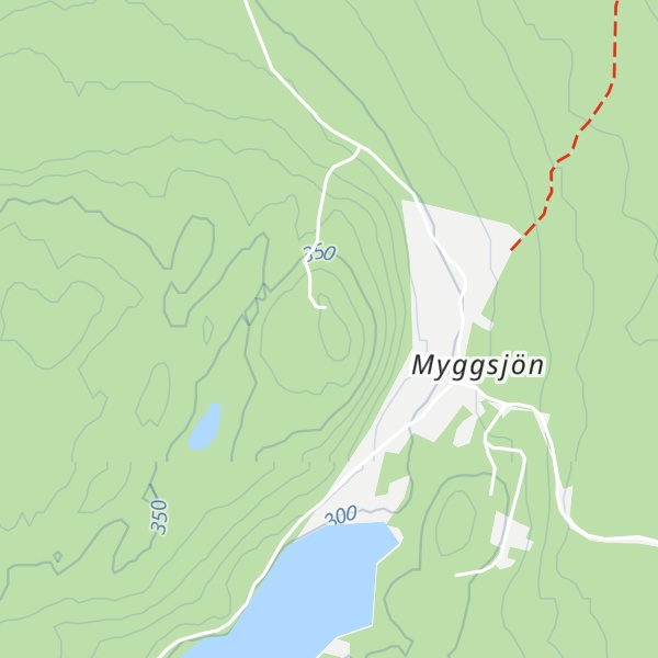 Map of Myggsjöklack