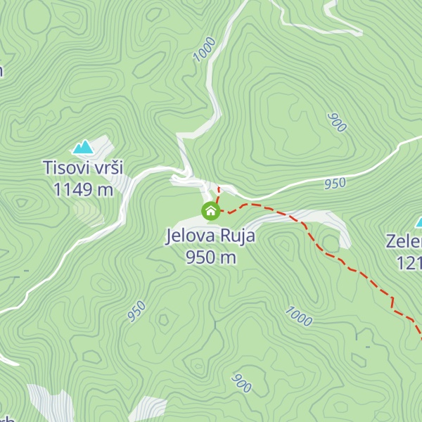 Map of Jelova Ruja