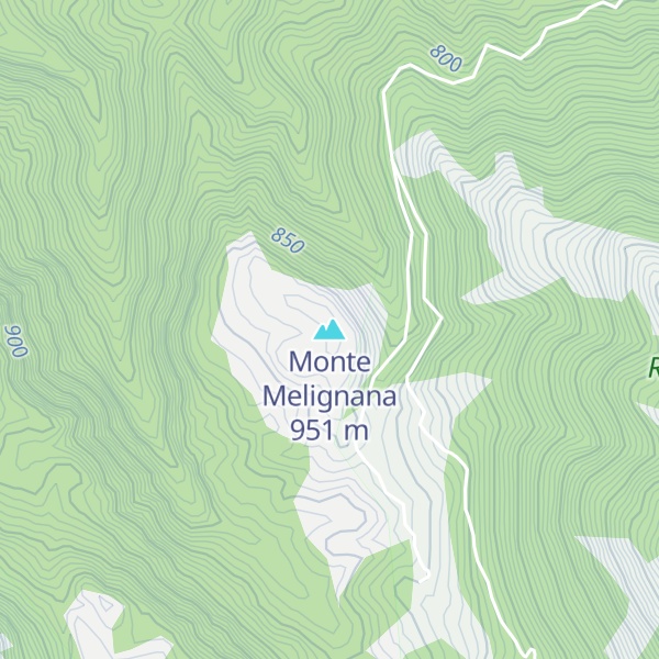 Map of Monte Melignana