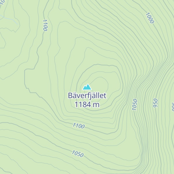 Map of Bäverfjället