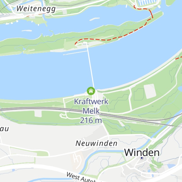 Map of Kraftwerk Melk