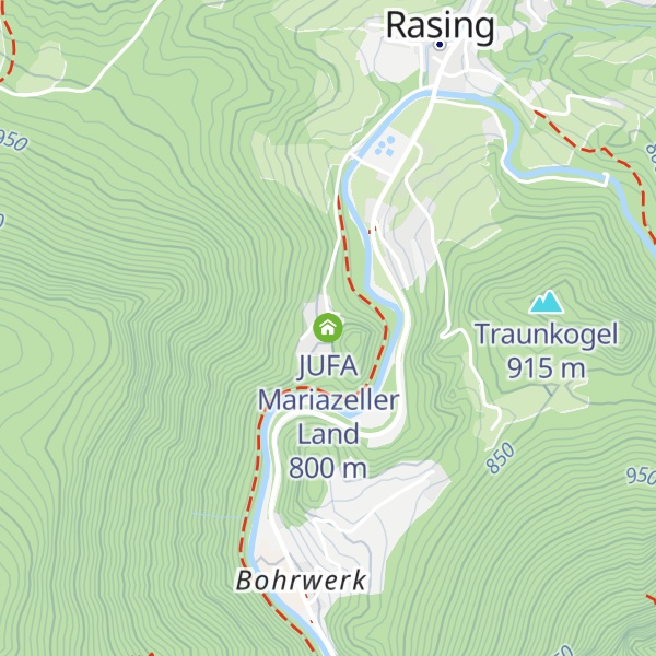 Map of JUFA Mariazeller Land