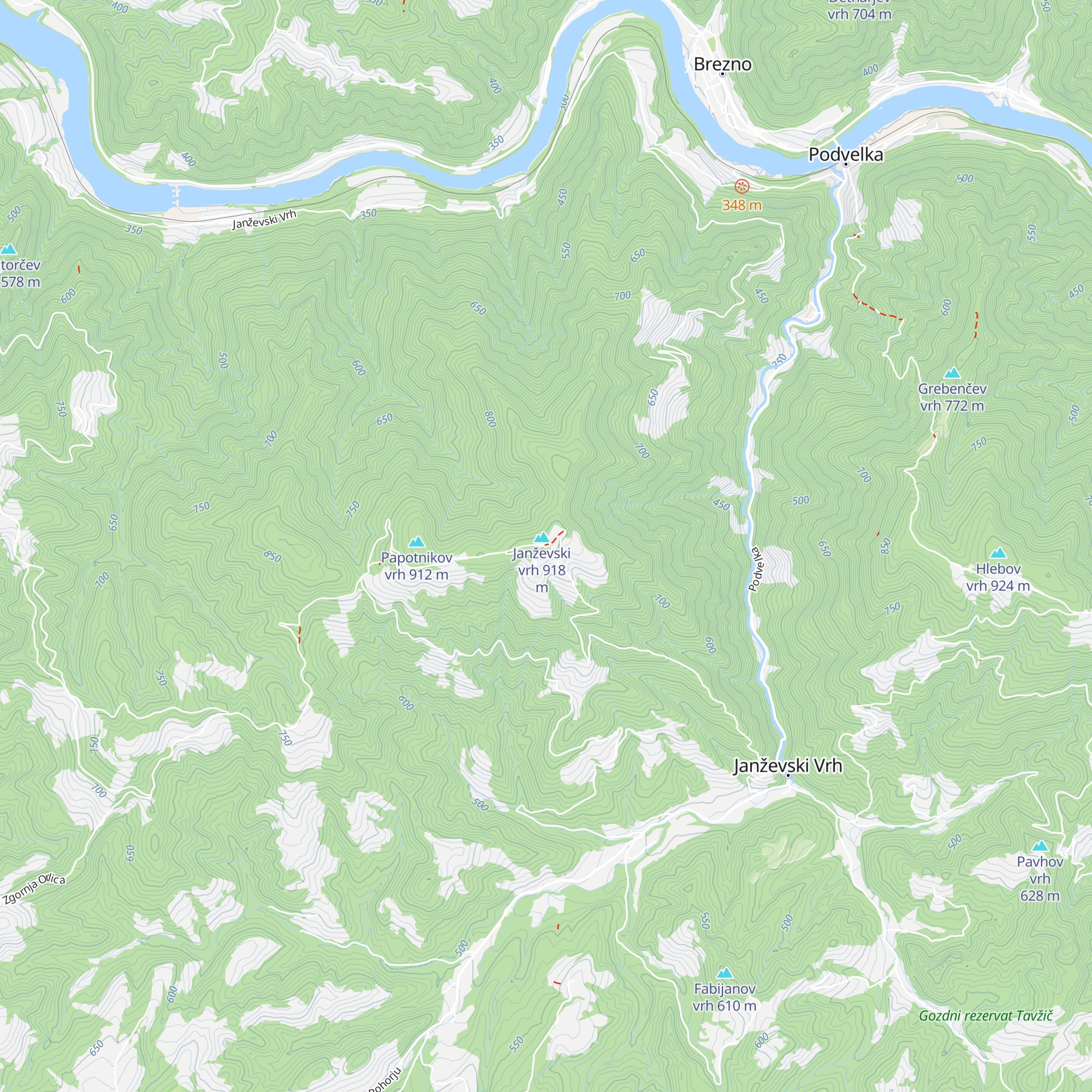 LD Janžev vrh map
