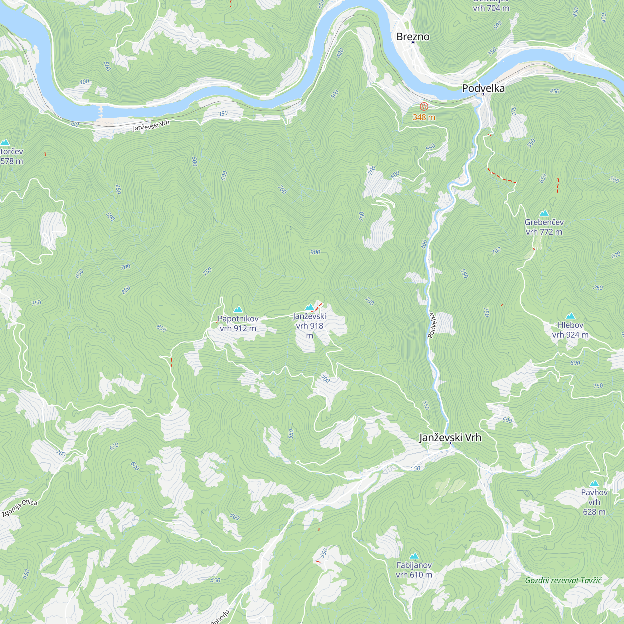 LD Janžev vrh map