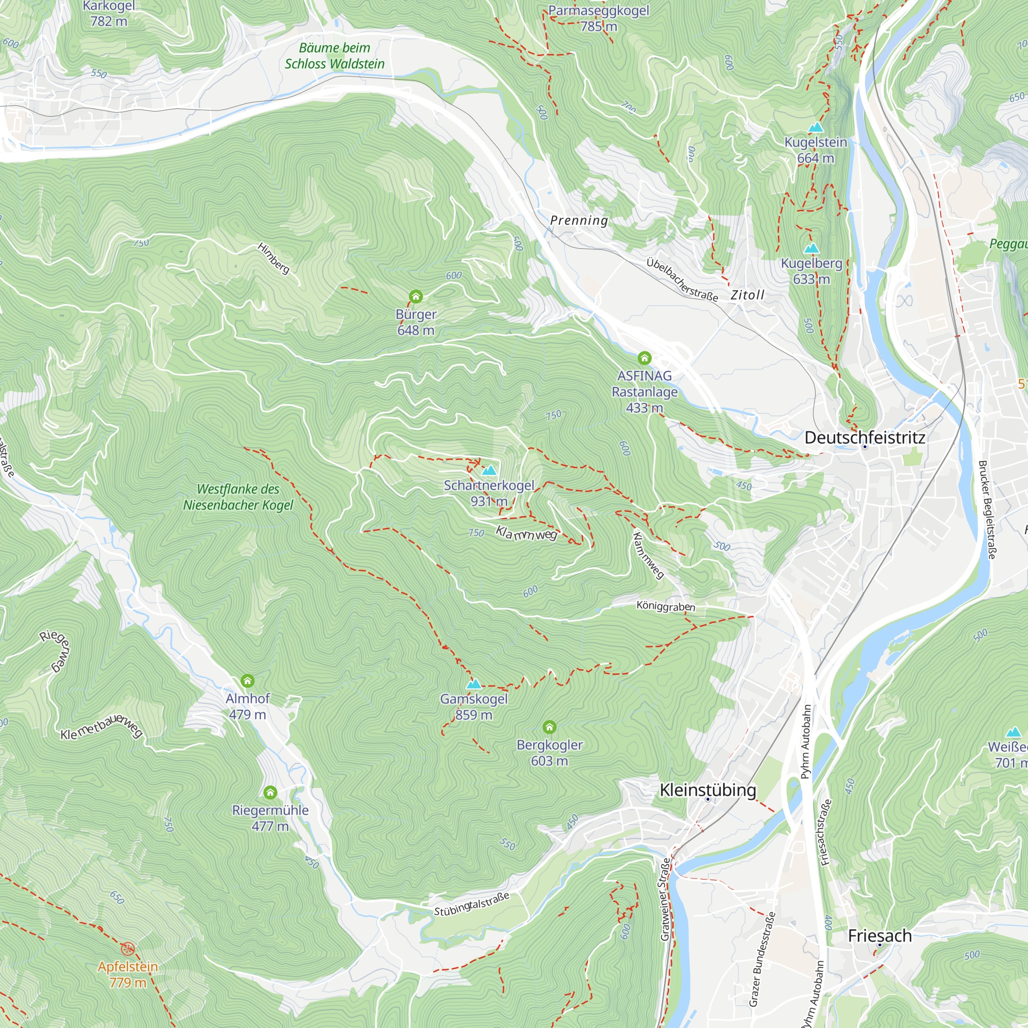 Jagdhaus Schartner map