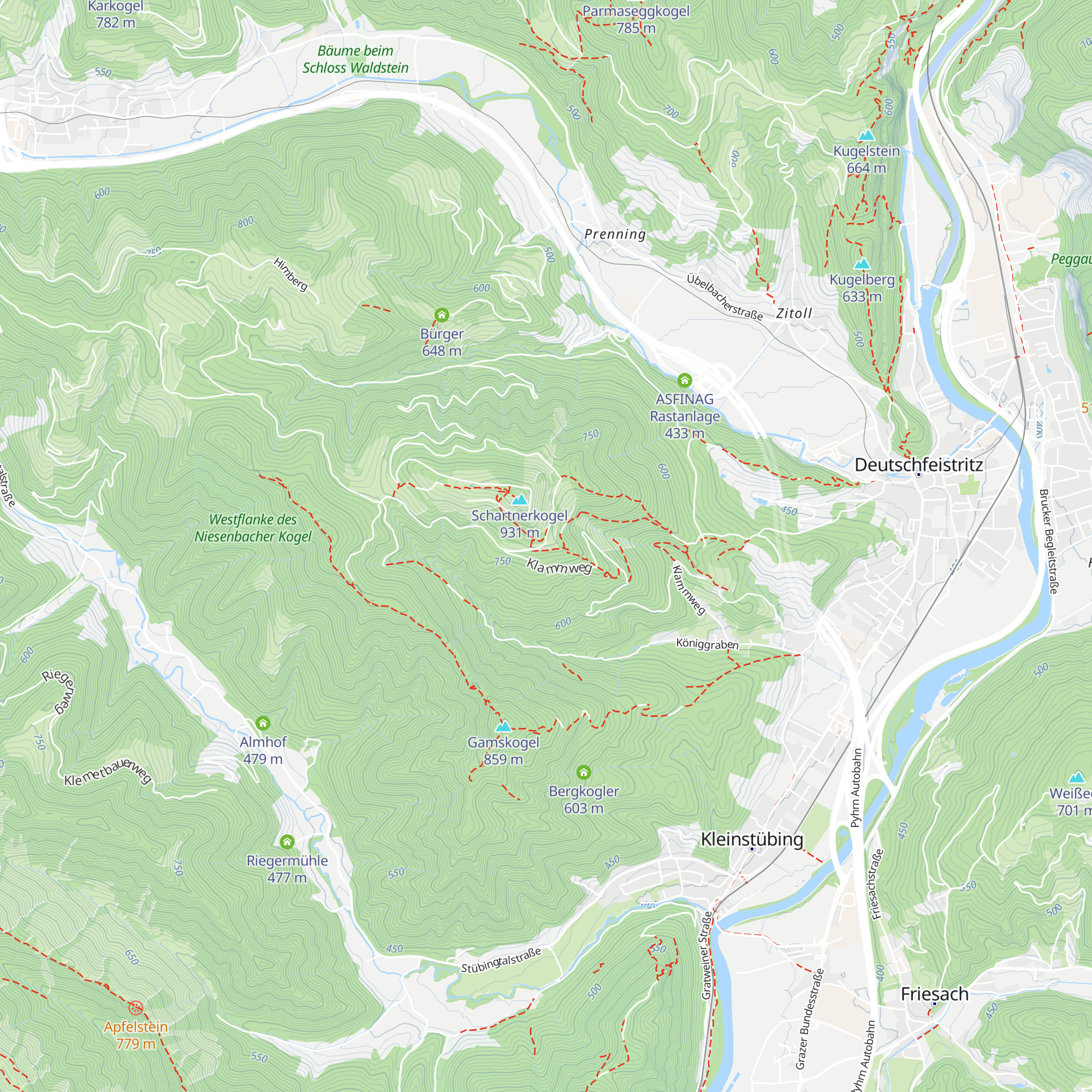 Jagdhaus Schartner map