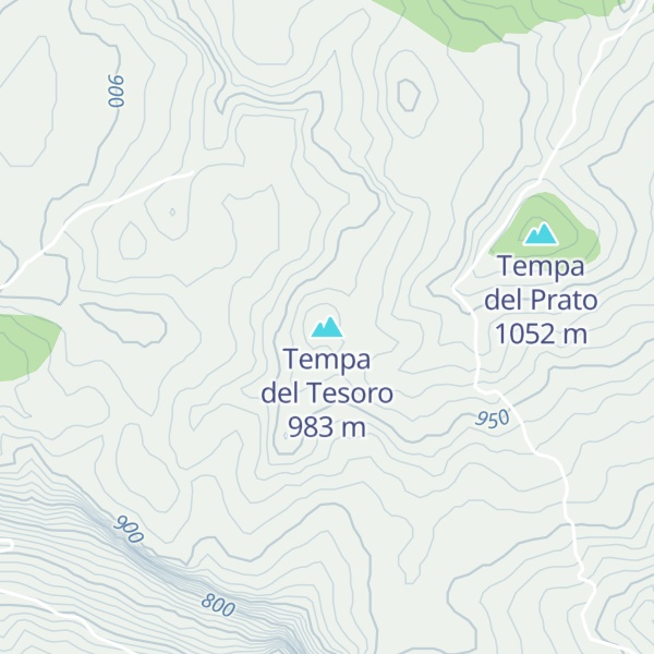 Map of Tempa del Tesoro
