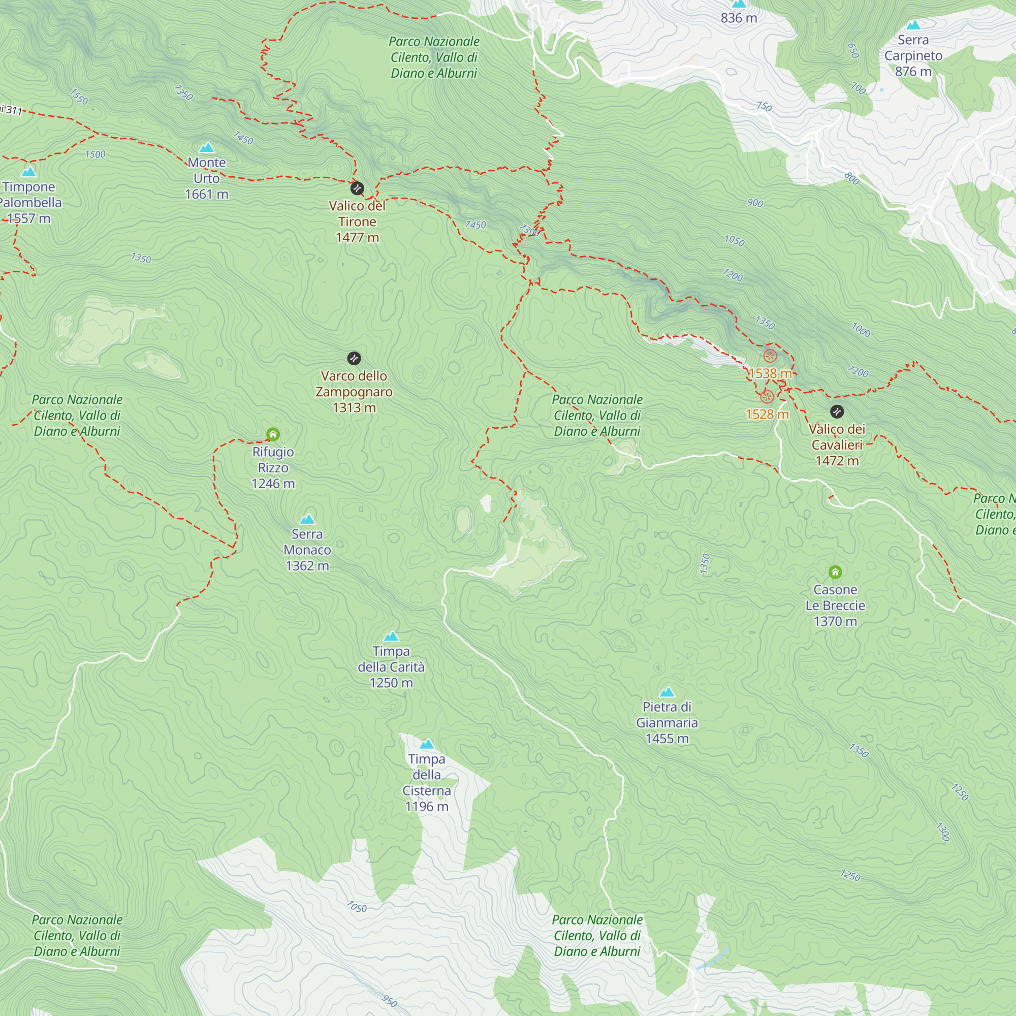 Rifugio Panormo map