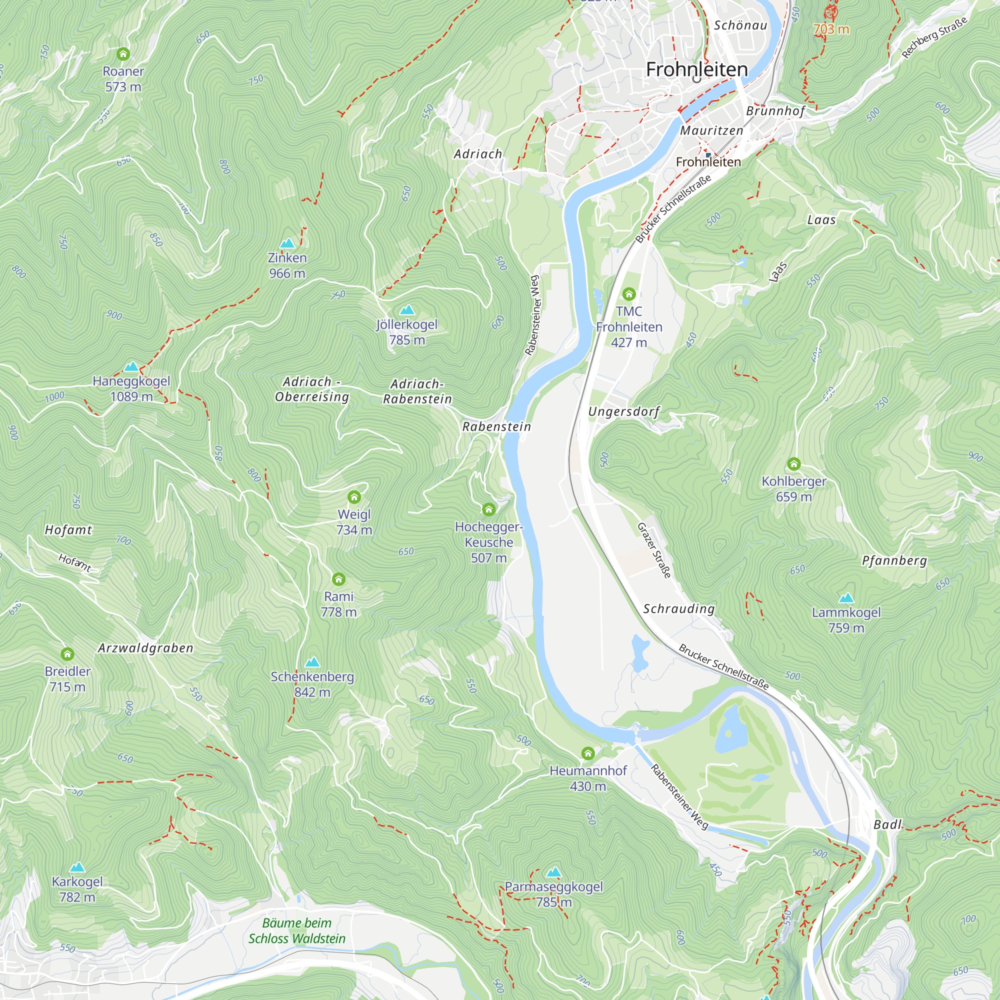 Nordtrakt map