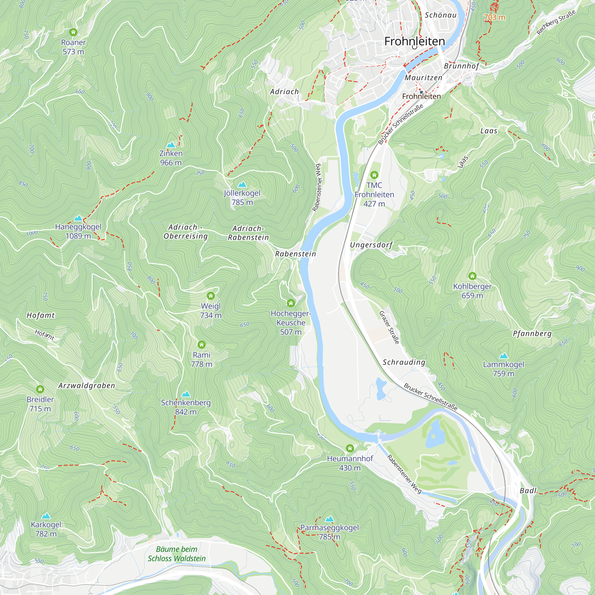 Nordtrakt map