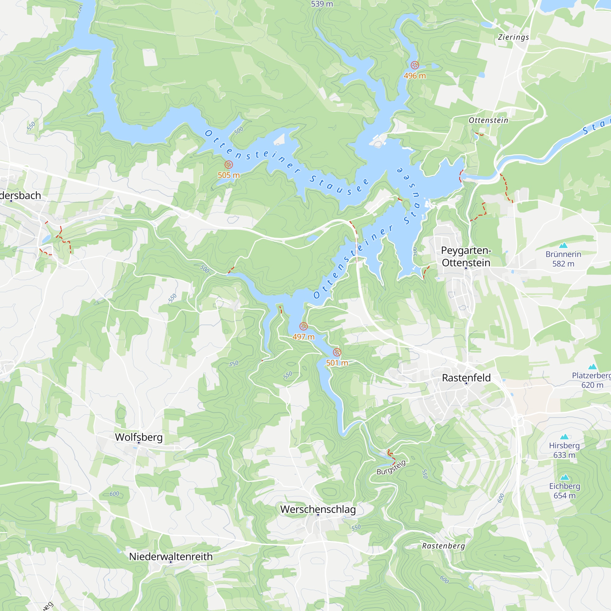 Prader-Hütte map