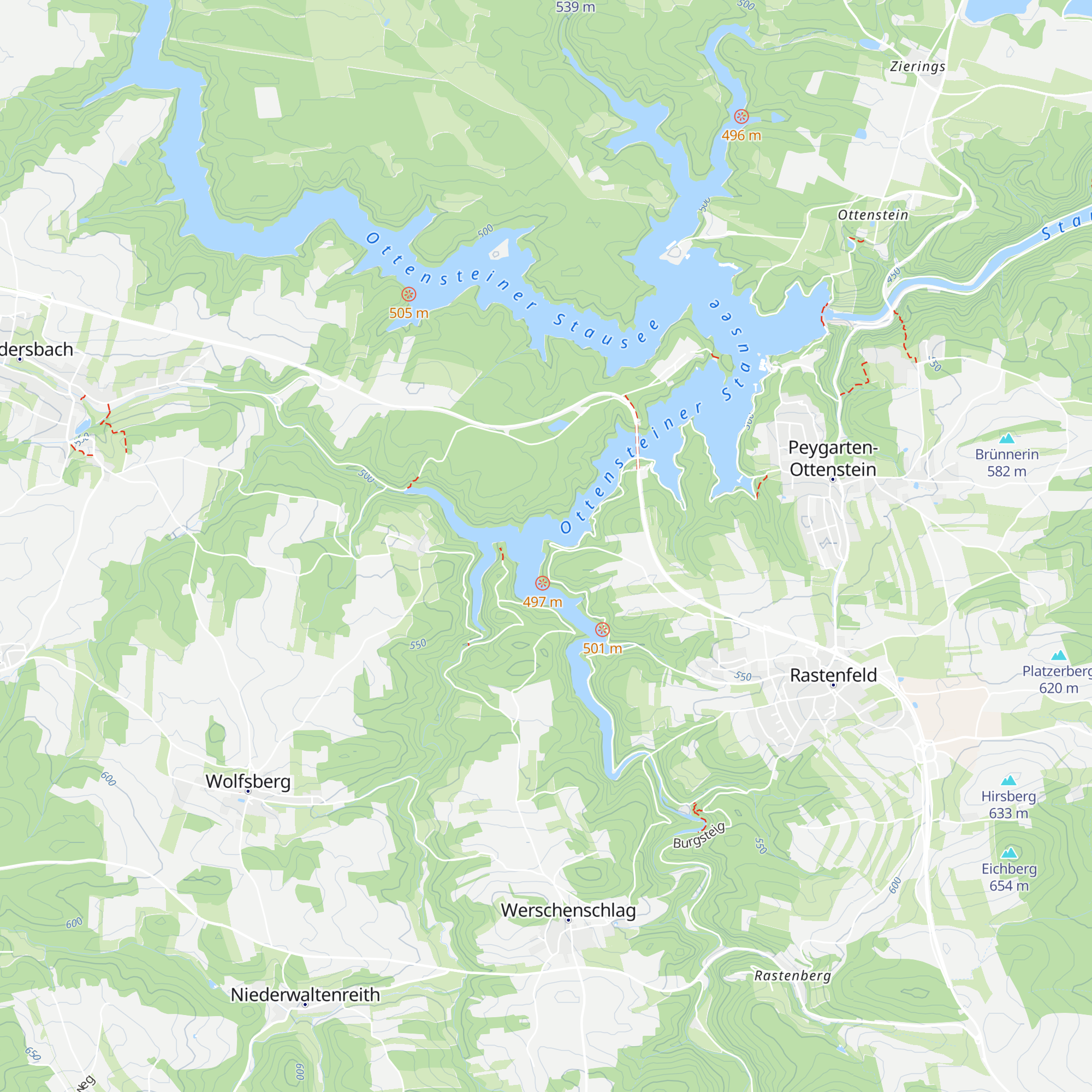 Prader-Hütte map