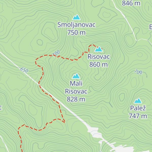 Map of Mali Risovac