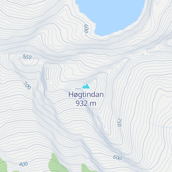 Map of Høgtindan