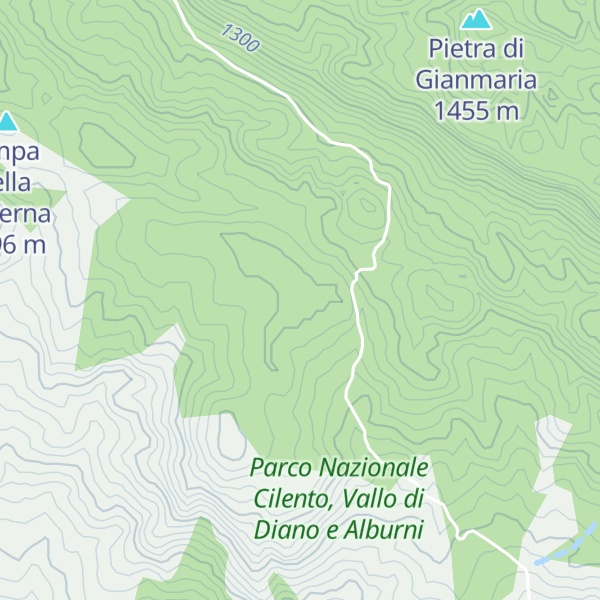 Map of Timpa Sarrauto