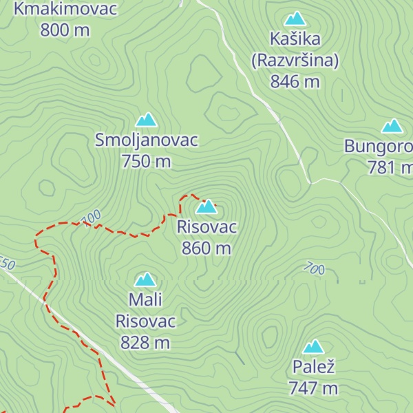 Map of Risovac