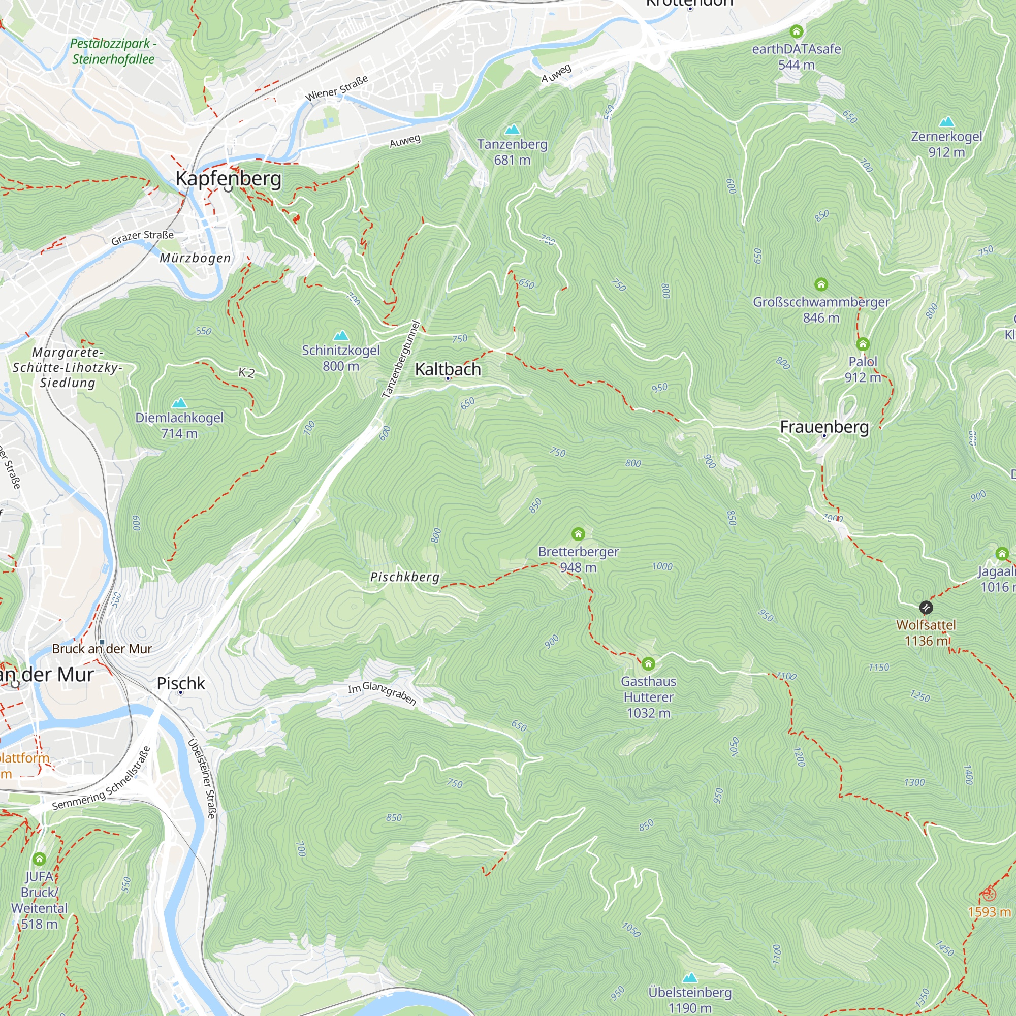 Unterbründler map
