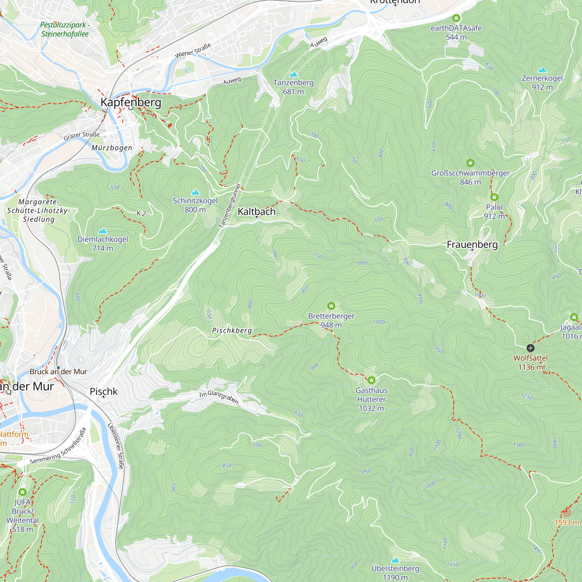 Unterbründler map