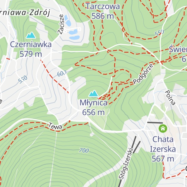 Map of Młynica