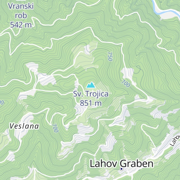 Map of Lovska koča