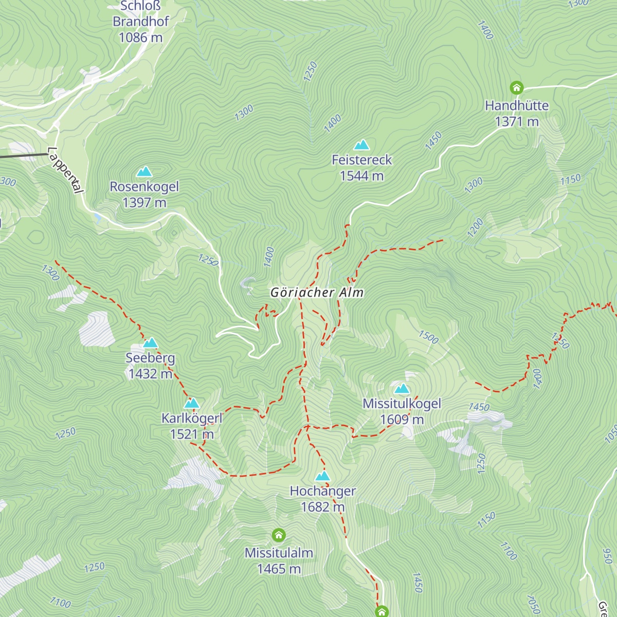 Strobl-Hütte map