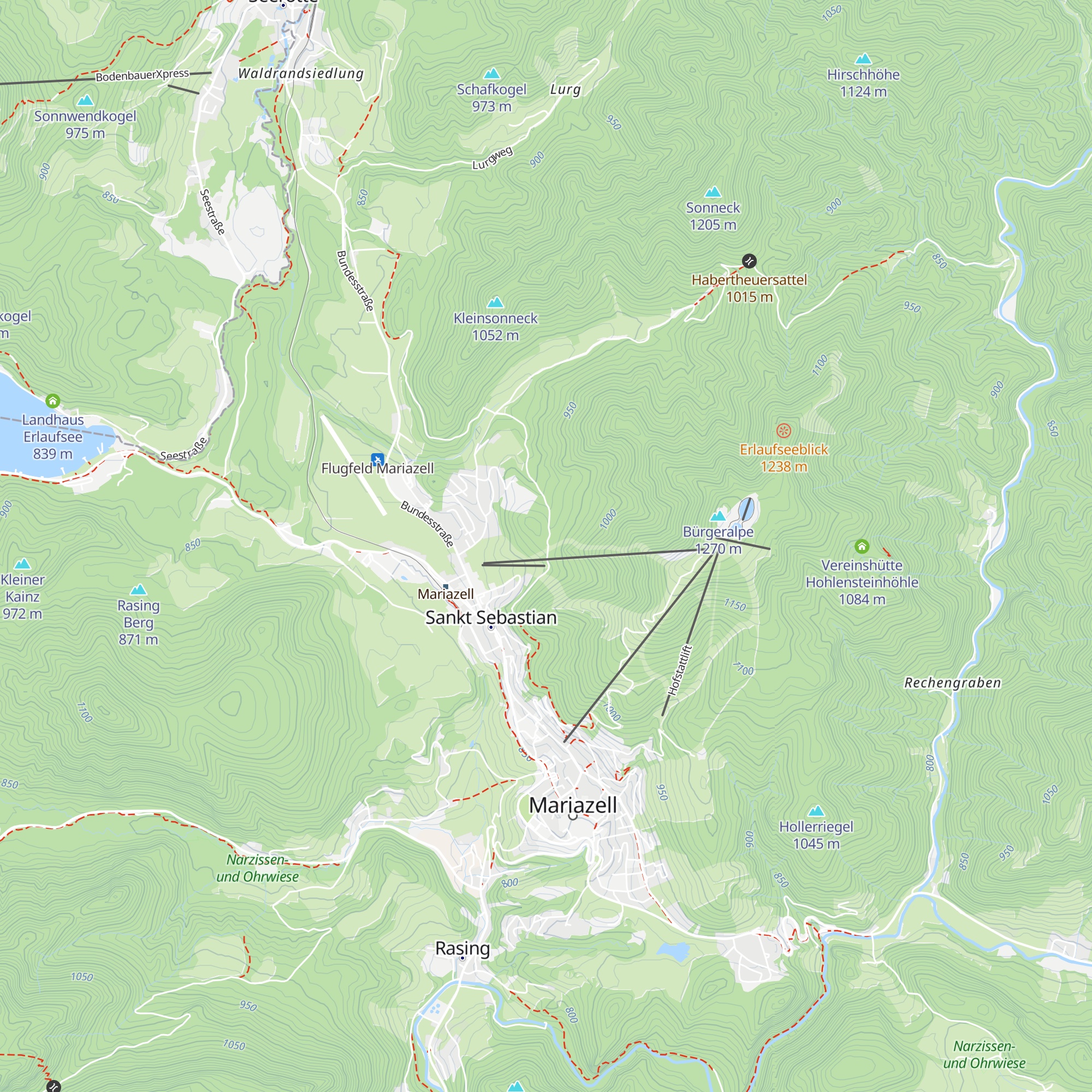 Sebastiani-Holzknechthütte map