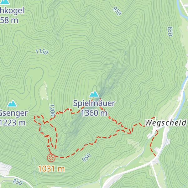 Map of Spielmäuer