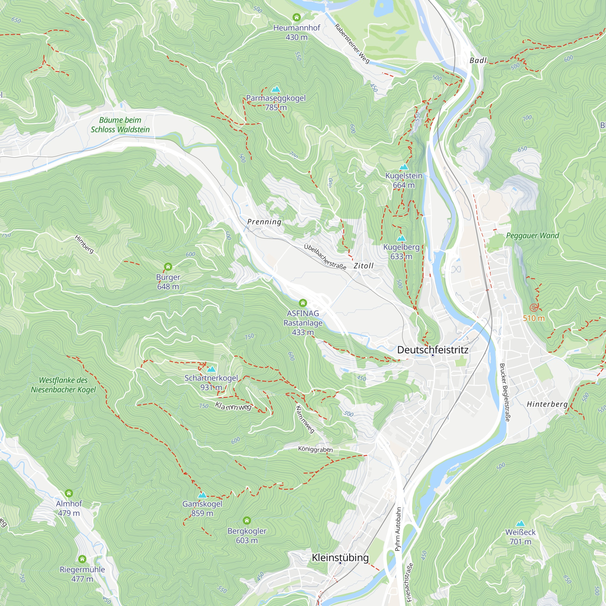 ASFINAG Rastanlage map