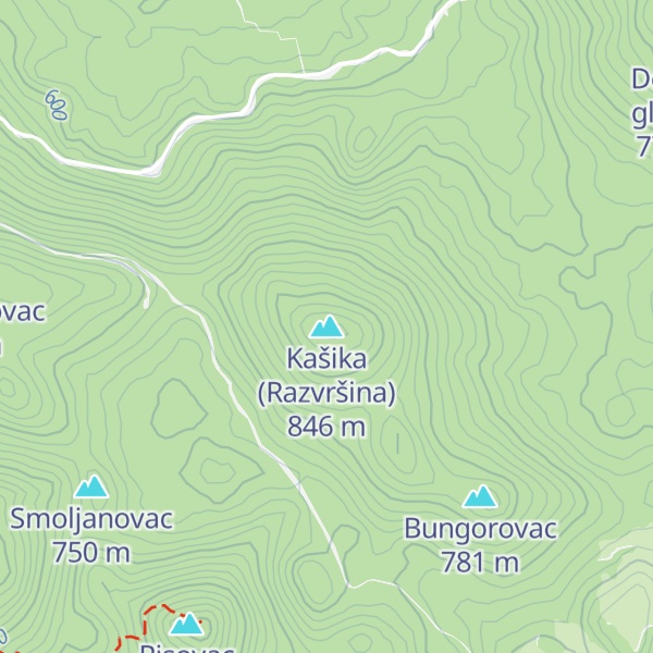 Map of Kašika (Razvršina)