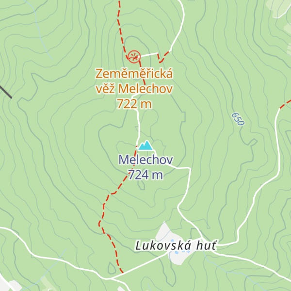 Map of Melechov